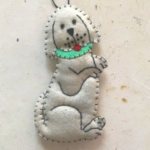 Felt Vintage Doggie Ornament